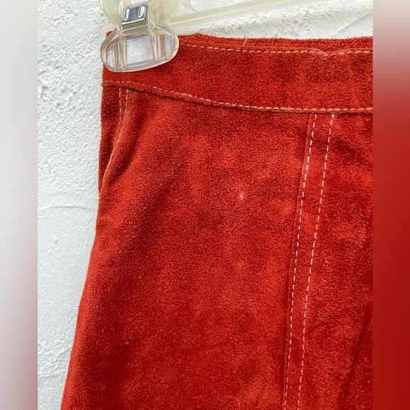 Vintage Rare Bonwit Teller SUEDE Vest &  GAUCHO Set // Roger Kuper / Small - Picture 14 of 15